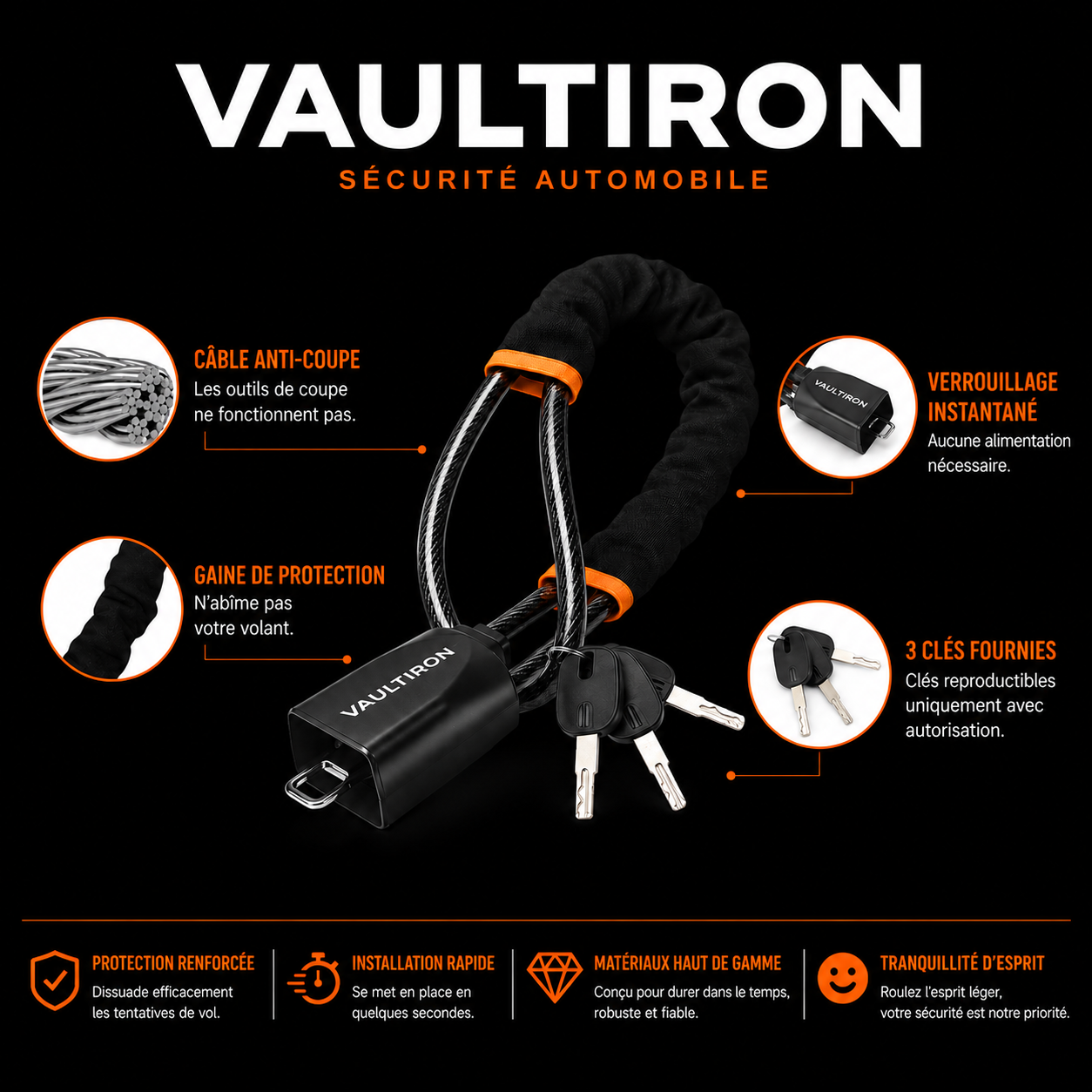 VAULTIRON™ Protection véhicule renforcée