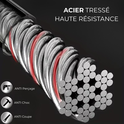 VAULTIRON – Câble antivol volant haute sécurité